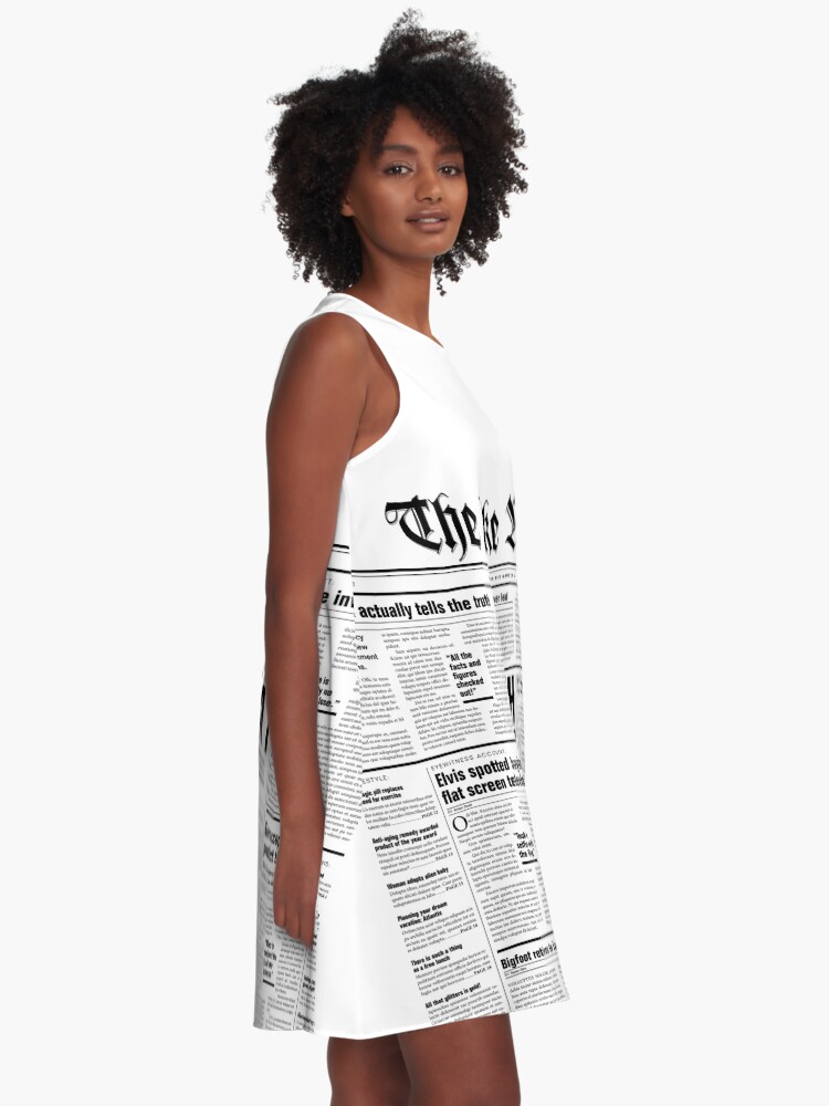 Alternate view of The Fake News Vol. 1, No. 1 A-Line Dress
