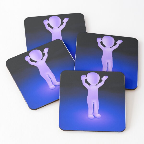 Item preview, Purple Neon figures of a Happy Man design designed and sold by Dven-Clothes.