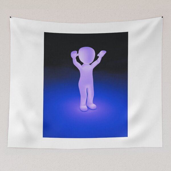 Item preview, Purple Neon figures of a Happy Man design designed and sold by Dven-Clothes.