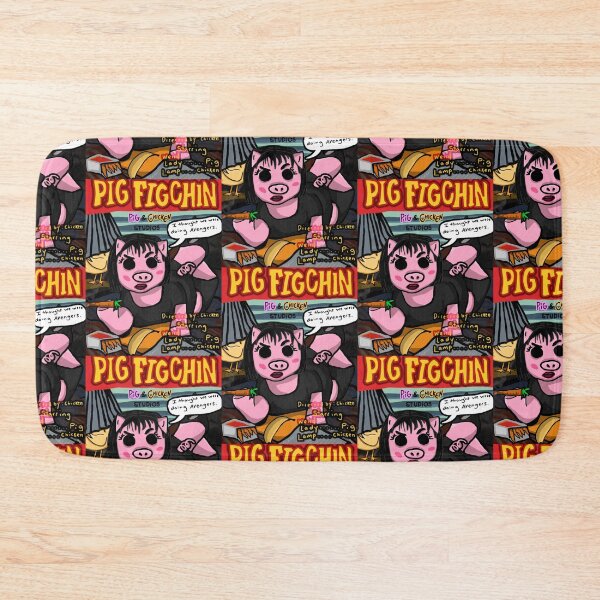 Item preview, PIG FIGCHIN pulp fiction pig  designed and sold by lululsq.