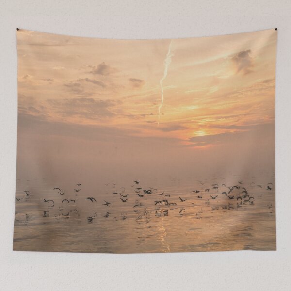 Item preview, Buttery Soft Sunrise With Cormorants designed and sold by Georgia Mizuleva.