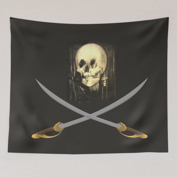 Item preview, ALL-IS-VANITY PIRATE FLAG designed and sold by Tim Forder.