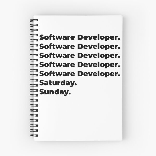 Item preview, Software Developer funny workweek designed and sold by SVPOD.