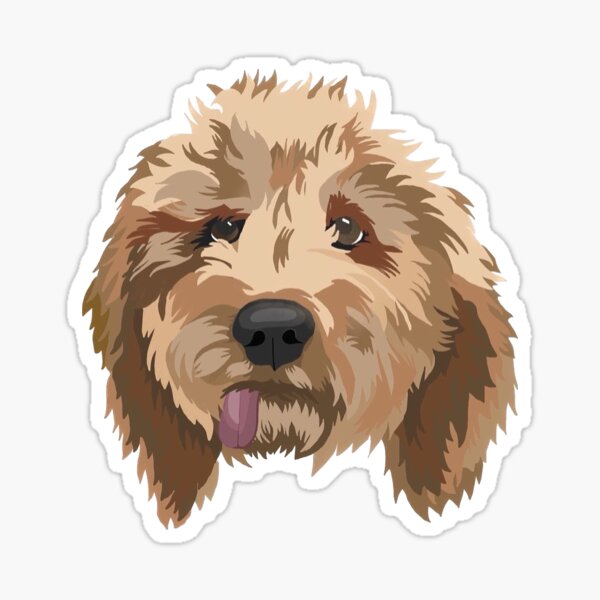 Item preview, Golden doodle / Cockapoo  designed and sold by stickergal99.
