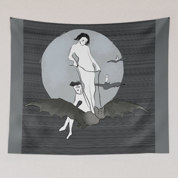 Item preview, The Witch Flying A Vampire designed and sold by Eklectikos.