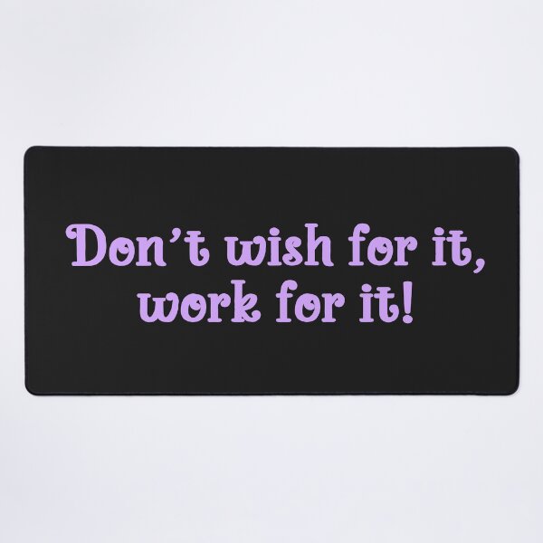 Item preview, Don't wish for it, work for it! designed and sold by Rexona-.