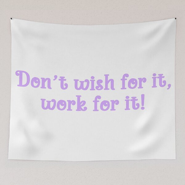Item preview, Don't wish for it, work for it! designed and sold by Rexona-.