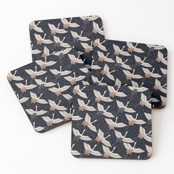 Item preview, Vintage Asian-Inspired Elegant Birds Pattern In Flight  designed and sold by DEC02.