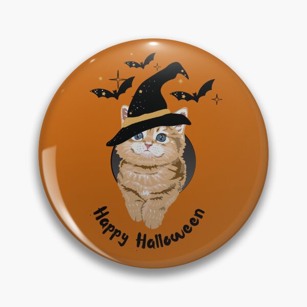 Item preview, Happy Halloween ginger kitten kitty cat designed and sold by forthecatssake.