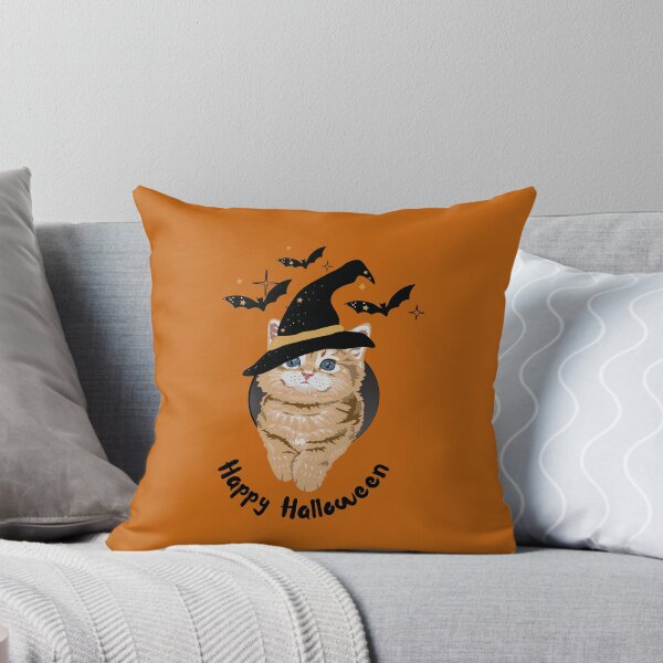 Item preview, Happy Halloween ginger kitten kitty cat designed and sold by forthecatssake.