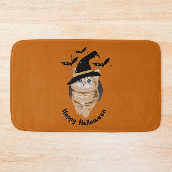 Item preview, Happy Halloween ginger kitten kitty cat designed and sold by forthecatssake.
