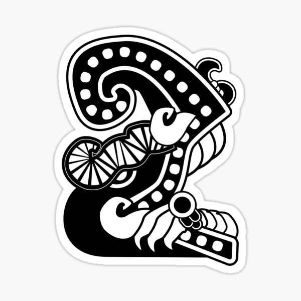 Aztec Flower Design Sticker for Sale by boneytoes