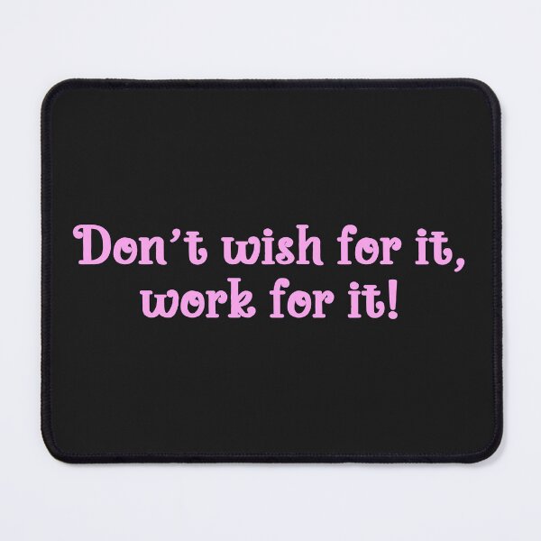 Item preview, Don't wish for it, work for it! designed and sold by Rexona-.