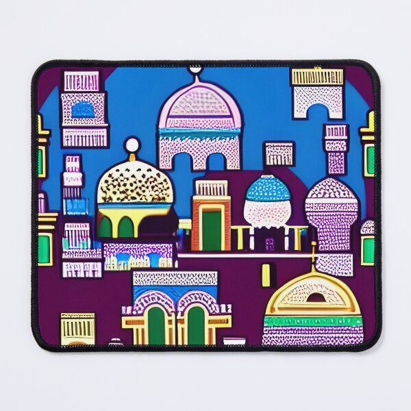 Item preview, Abstract Middle Eastern City designed and sold by IlluminatedPage.