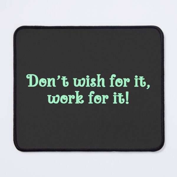 Item preview, Don't wish for it, work for it! designed and sold by Rexona-.