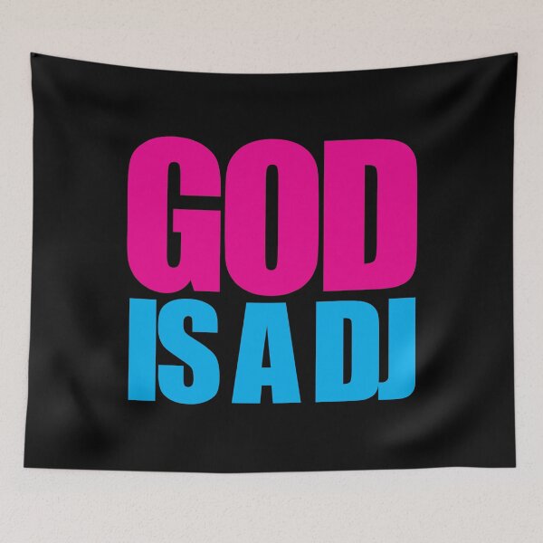 Item preview, God Is A DJ Music Quote designed and sold by quarantine81.