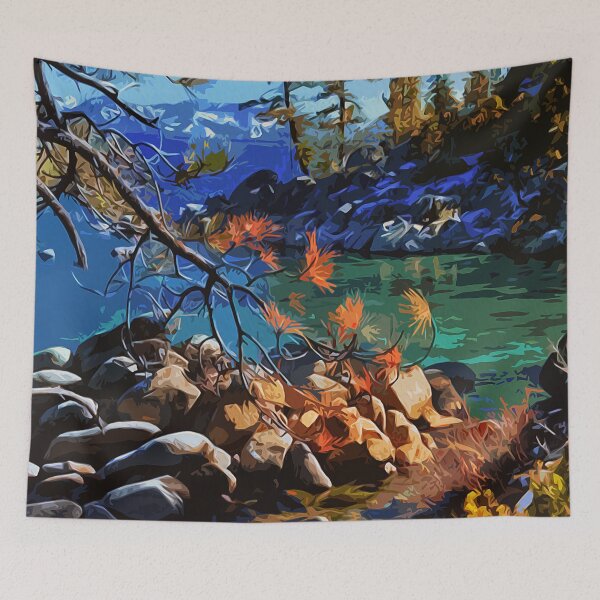 Item preview, The crystal waters of Lake Tahoe designed and sold by AM FineArtPrints.