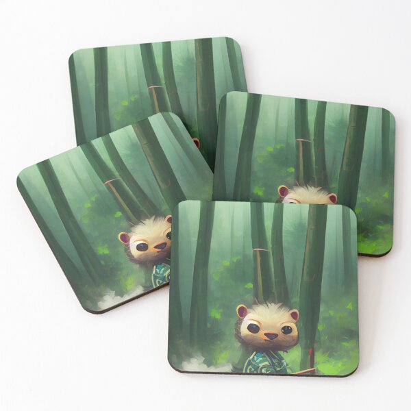 Item preview, Samurai Otter Warrion in Bamboo Forest designed and sold by StudioVuoma.