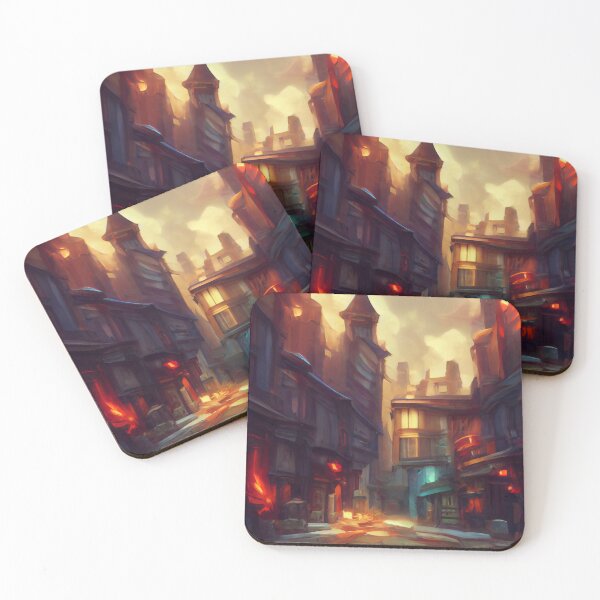 Item preview, Empty Streets of a Fantasy City designed and sold by StudioVuoma.