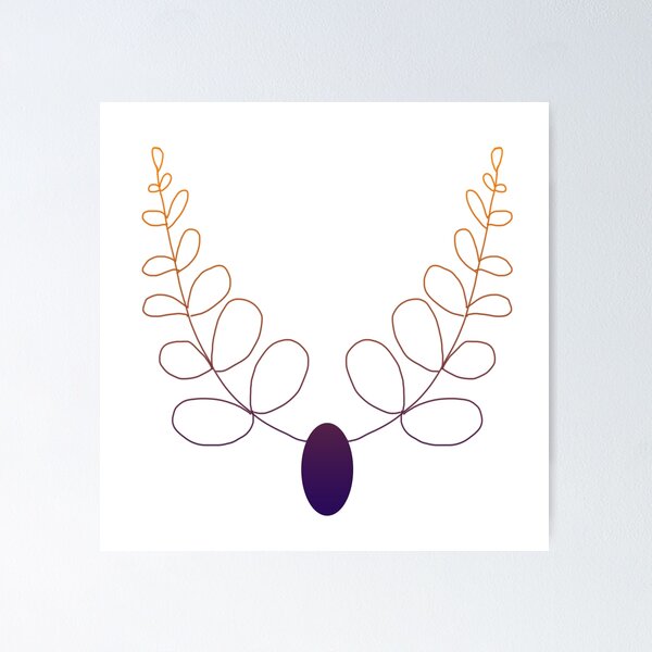 Item preview, Cute Line Art FlowerWreath designed and sold by Ankerd.