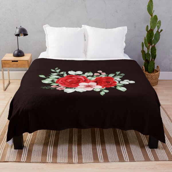 Item preview, Red Flowers designed and sold by VintagePathway.