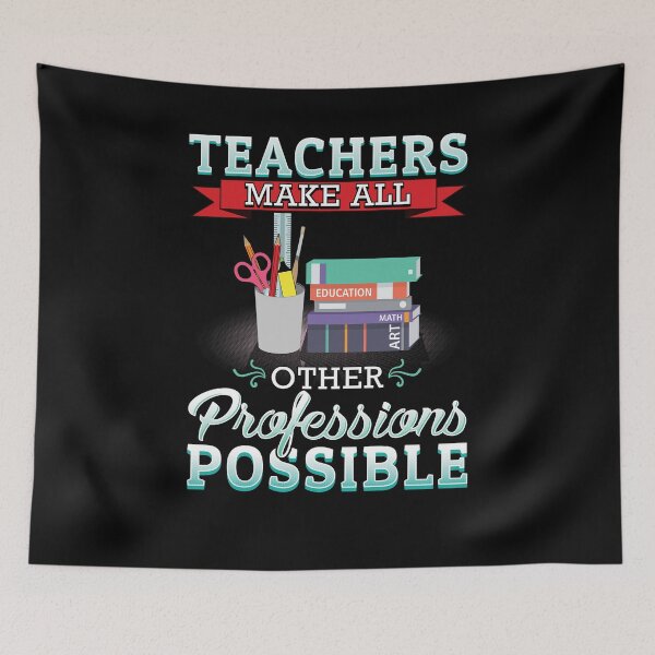 Item preview, Teachers Make all other professions possible - funny teacher designed and sold by Captain Mood.