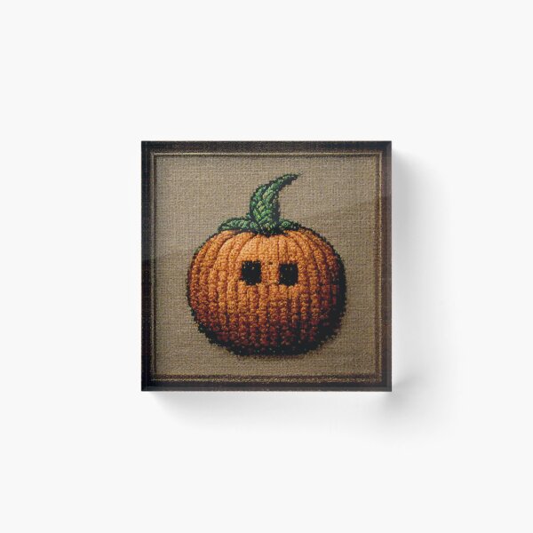Item preview, Halloween Pumkin cross stich designed and sold by PeanutArtCorner.