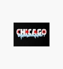 Chicago Flag Skyline Art Board