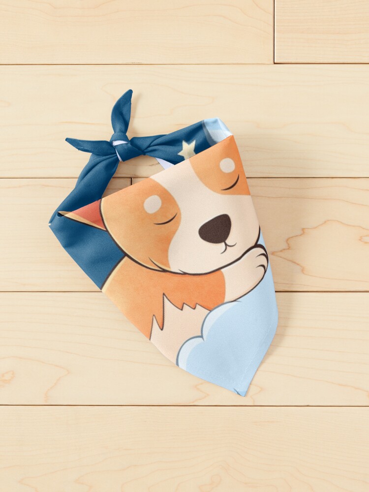 Alternate view of Corgi Sleeping on Cloud Pet Bandana