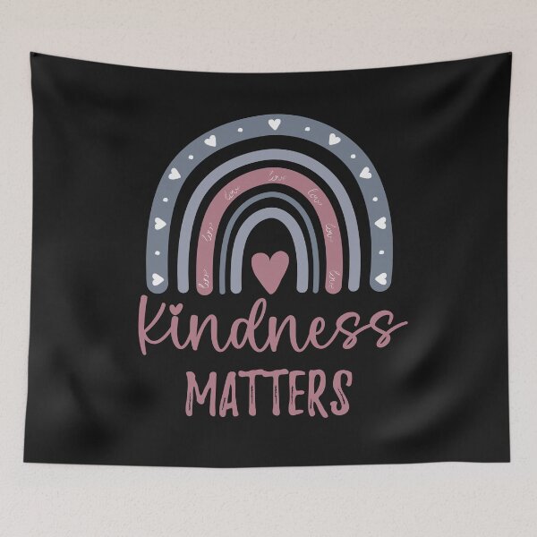Item preview, Kindness Matters Boho Rainbow designed and sold by HappyLifeCreate.