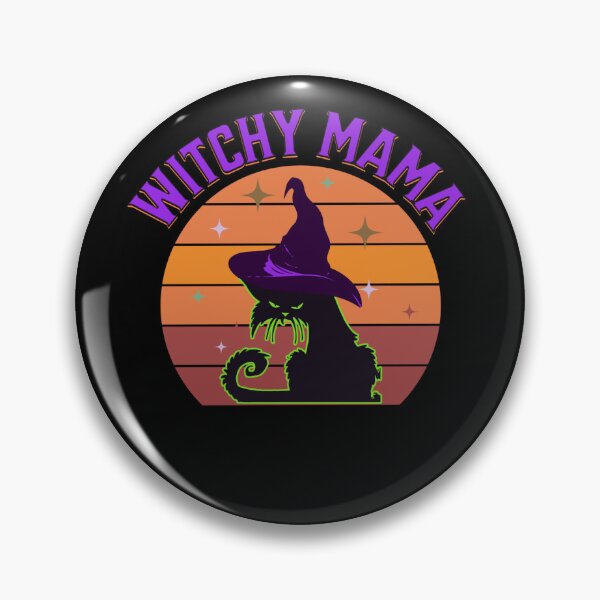 Item preview, Witchy Mama Funny Halloween Cat Spooky Vibes Mood designed and sold by CarantinedChaos.