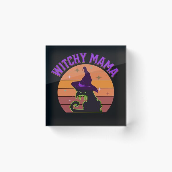 Item preview, Witchy Mama Funny Halloween Cat Spooky Vibes Mood designed and sold by CarantinedChaos.