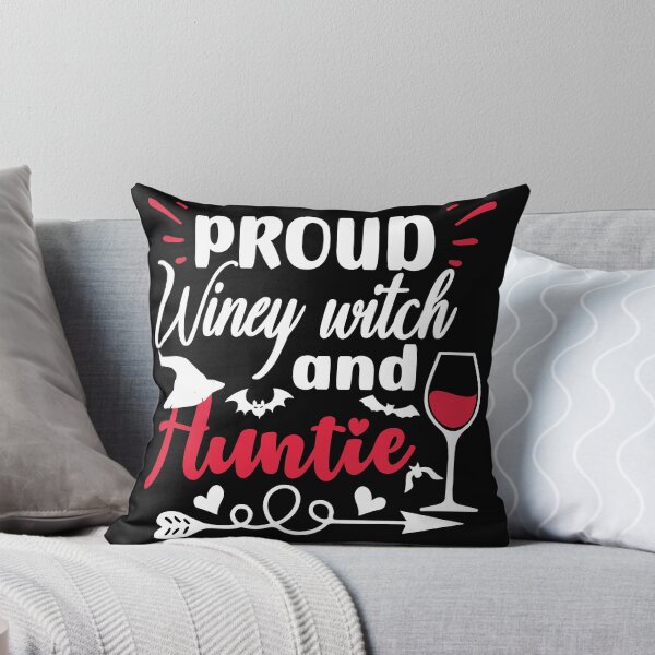 Item preview, Proud Winey Witch and Auntie Best Aunt Ever Gift - Black designed and sold by PearlMoonGrapes.