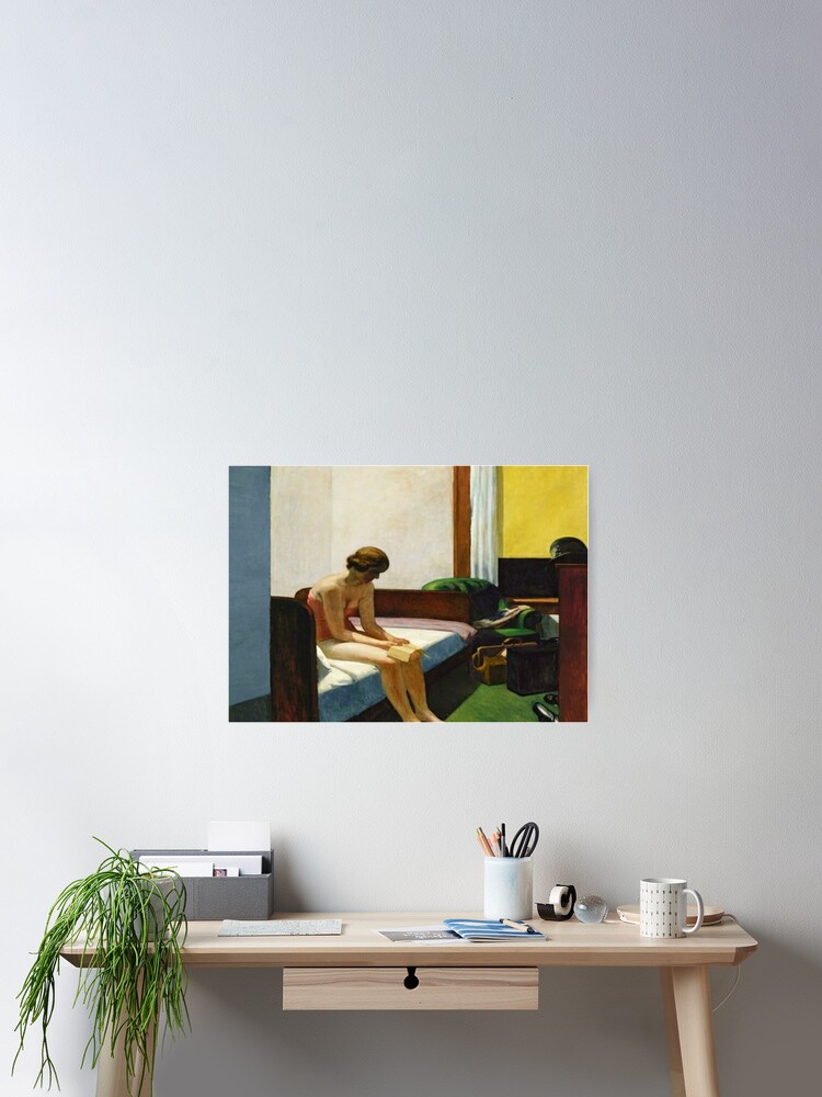 "Edward Hopper Hotel Room (1931), artwork Edward Hopper" Poster for