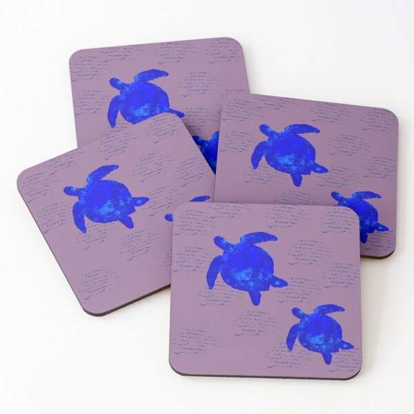 Item preview, Turtles in mauve designed and sold by Naked Drop.