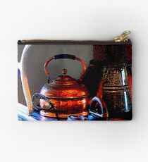 Copper Tea Kettle on Stove Studio Pouch