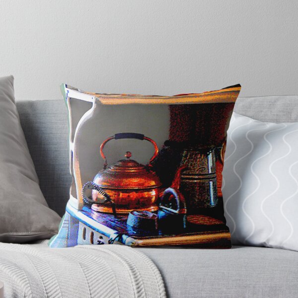 Item preview, Copper Tea Kettle on Stove designed and sold by Susan Savad.