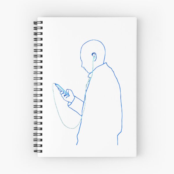Item preview, Neon Silhouette of a Man listening to Music designed and sold by Dven-Clothes.