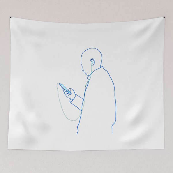 Item preview, Neon Silhouette of a Man listening to Music designed and sold by Dven-Clothes.