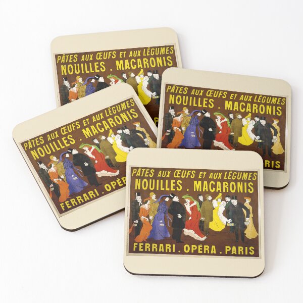Item preview, Posterazzi Nouilles macaronis Vintage Advertising Poster by Leonetto Cappiello designed and sold by TeeARTHY.