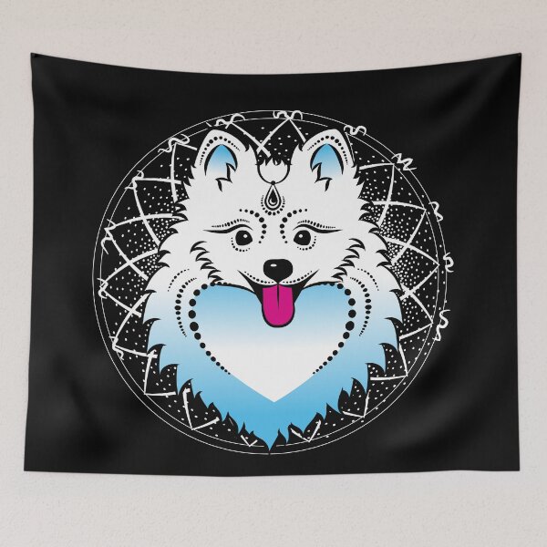 Item preview, Pomeranian dog head in Bohu style designed and sold by Nina Vetrova.