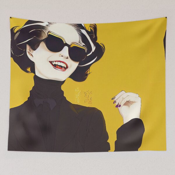 Item preview, Glamorous Lady -  Luxury - powerful women - Happy yellow designed and sold by Chillapy.