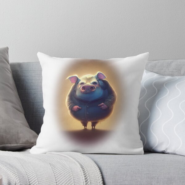Artikelvorschau, Ein altes glückliches Schwein entworfen und verkauft von Waldo-Picasso.