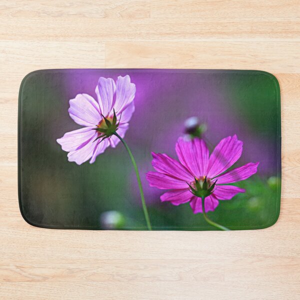 Item preview, Purple cosmos flowers on nature background designed and sold by olena2552.