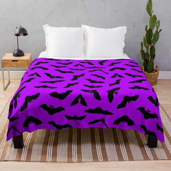 Item preview, Purple Halloween Bat Pattern designed and sold by Julie Erin Designs.