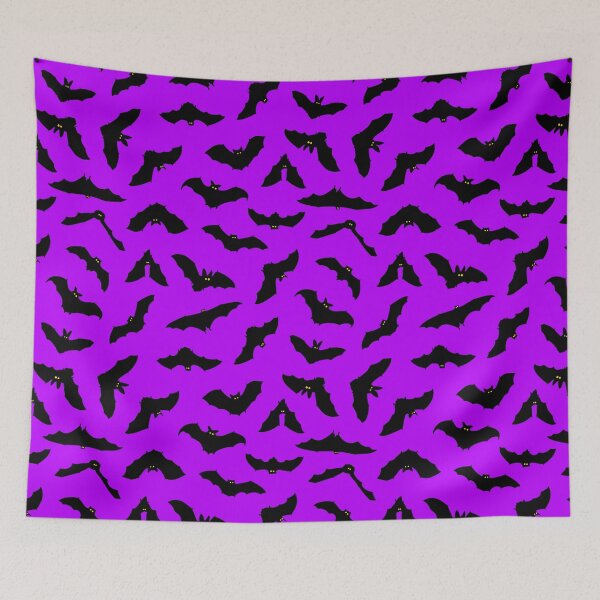 Item preview, Purple Halloween Bat Pattern designed and sold by Julie Erin Designs.