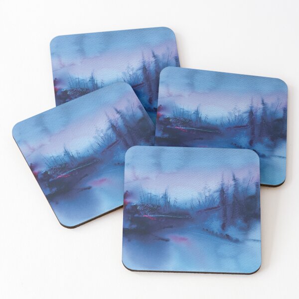 Item preview, Watercolour AbstractLandscape…blue watercolor painting… designed and sold by drumweaver.