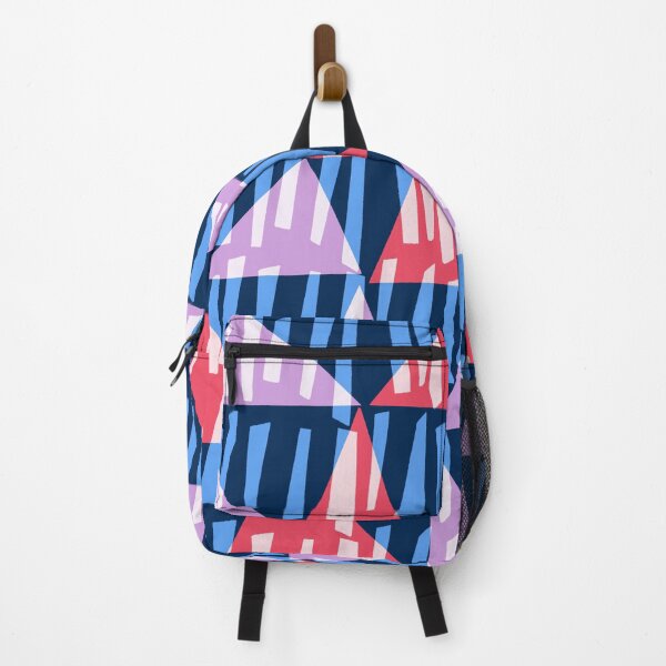Item preview, Colourful triangle stripe pattern designed and sold by CatsHappy.