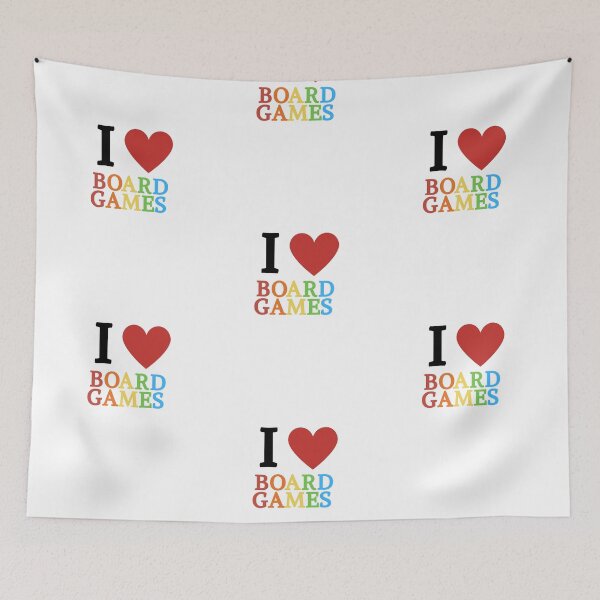 Item preview, Rainbow I Heart Board Games designed and sold by gamenighttees.
