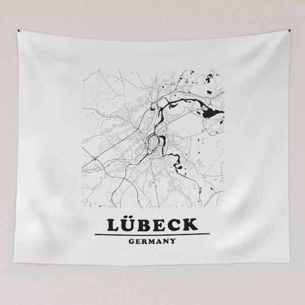 Item preview, Minimal Lubeck Map designed and sold by Enea Kelo.